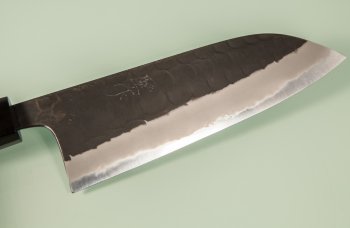 Masashi Kobo AO1 Tsuchime Kurouchi Wa-Santoku 165mm