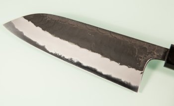 Masashi Kobo AO1 Tsuchime Kurouchi Wa-Santoku 165mm