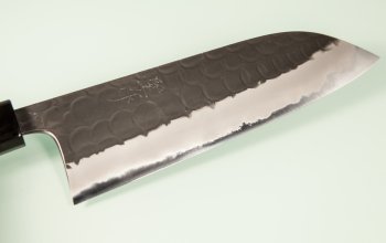 Masashi Kobo AO1 Tsuchime Kurouchi Wa-Santoku 185mm