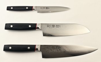 Saiun Damascus Messerset 3-teilig mit Petty 150mm