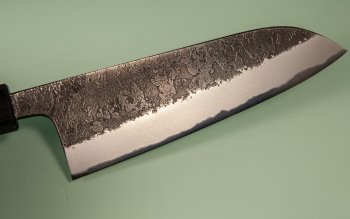 Wakui Aogami Nashiji Kurouchi Wa-Santoku 165mm