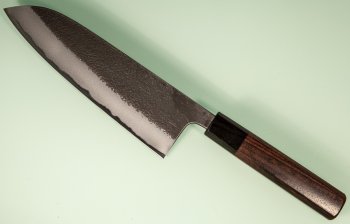 Wakui Aogami Nashiji Kurouchi Wa-Santoku 185mm