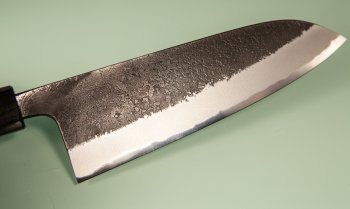 Wakui Aogami Nashiji Kurouchi Wa-Santoku 185mm