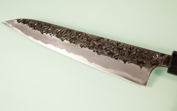 Kisuke Aogami 1 Honwarikomi Tsuchime Kurouchi Wa-Petty 160mm