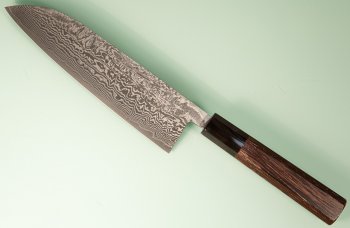 Shiro Kamo Pulverstahl Santoku 180mm Wenge