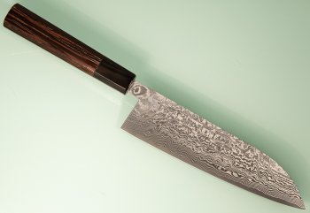 Shiro Kamo Pulverstahl Wa-Santoku 180mm Wenge