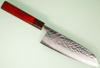 Tadafusa S-43 Wa-Santoku 170mm Hammered SLD Padouk