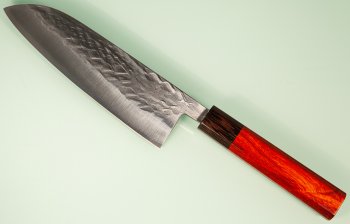 Tadafusa S-43 Wa-Santoku 170mm Hammered SLD Padouk