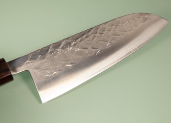 Tadafusa S-43 Wa-Santoku 170mm Hammered SLD Padouk