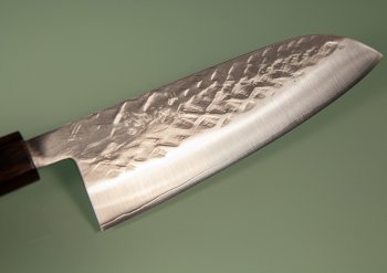 Tadafusa S-43 Wa-Santoku 170mm Hammered SLD Padouk