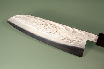 Tadafusa S-43 Wa-Santoku 170mm Hammered SLD Padouk