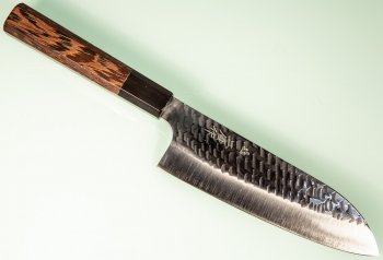 Nigara R2 polished Tsuchime Wa-Santoku 165mm