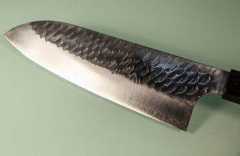 Nigara R2 polished Tsuchime Wa-Santoku 165mm