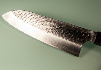 Nigara R2 polished Tsuchime Wa-Santoku 165mm