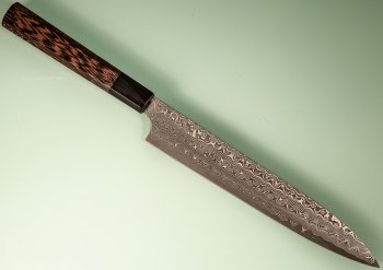 Nigara R2 Damascus black Wa-Sujihiki 225mm