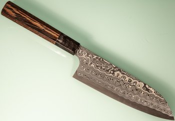 Nigara R2 Damascus black Wa-Santoku 167mm