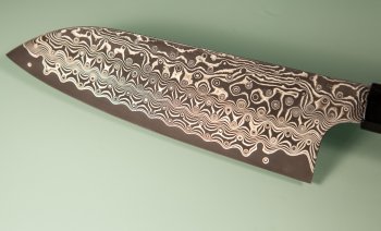 Nigara R2 Damascus black Wa-Santoku 167mm