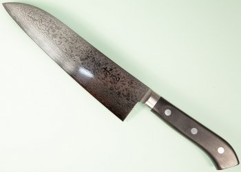 Kiya Hamono VG-10 Damascus Santoku 180mm