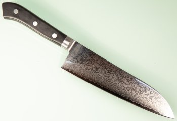 Kiya Hamono VG-10 Damascus Santoku 180mm