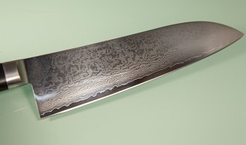 Kiya Hamono VG-10 Damascus Santoku 180mm