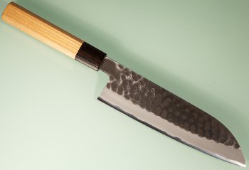 Hinoura Tsuchime Kurouchi Wa-Santoku 185mm