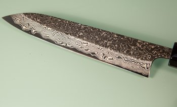 Masashi Kobo Damascus Blackclouds Wa-Petty 150mm