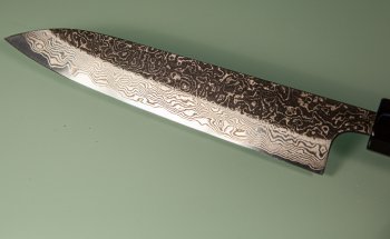 Masashi Kobo Damascus Blackclouds Wa-Petty 150mm