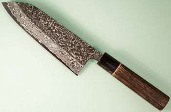 Masashi Kobo Damascus Blackclouds Wa-Santoku 165mm