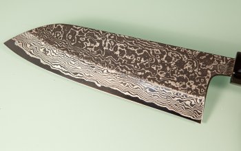 Masashi Kobo Damascus Blackclouds Wa-Santoku 165mm