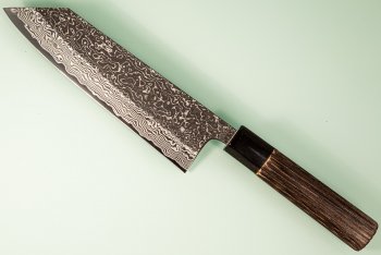 Masashi Kobo Damascus Blackclouds Wa-Kiritsuke 180mm