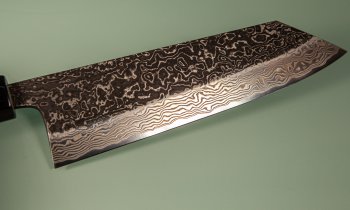 Masashi Kobo Damascus Blackclouds Wa-Kiritsuke 180mm