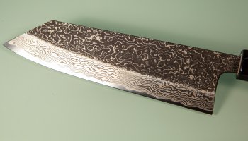 Masashi Kobo Damascus Blackclouds Wa-Kiritsuke 180mm