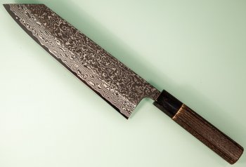 Masashi Kobo Damascus Blackclouds Wa-Kiritsuke 215mm