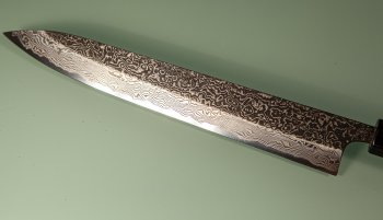 Masashi Kobo Damascus Blackclouds Wa-Sujihiki 245mm