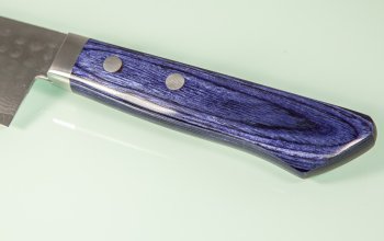 Masutani VG-10 Damast Tsuchime Gyuto 180mm blue