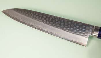 Masutani VG-10 Damast Tsuchime Gyuto 180mm blue