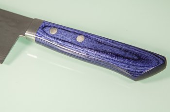 Masutani VG-10 Damast Tsuchime Nakiri 165mm blue