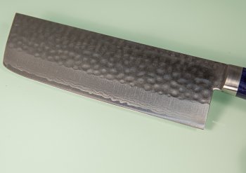 Masutani VG-10 Damast Tsuchime Nakiri 165mm blue