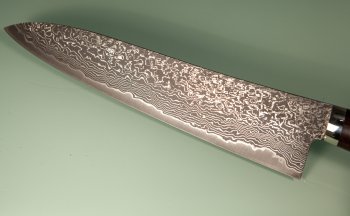 Tanaka Shigeki R2 Suminagashi Gyuto 240mm Ironwood
