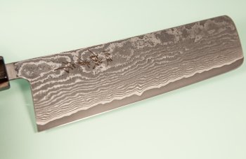 Tanaka Shigeki R2 Damascus Wa-Nakiri 165mm Ebony