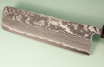 Tanaka Shigeki R2 Damascus Wa-Nakiri 165mm Ebony