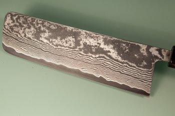 Tanaka Shigeki R2 Damascus Wa-Nakiri 165mm Ebony