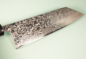 Masashi Kobo Damascus polished Wa-Bunka 185mm