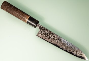 Masashi Kobo Damascus polished Wa-Petty 150mm