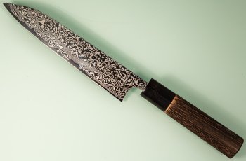 Masashi Kobo Damascus polished Wa-Petty 150mm