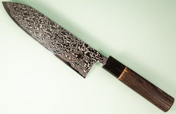 Masashi Kobo Damascus polished Wa-Gyuto 180mm