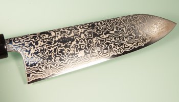 Masashi Kobo Damascus polished Wa-Gyuto 180mm