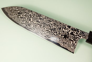 Masashi Kobo Damascus polished Wa-Gyuto 180mm