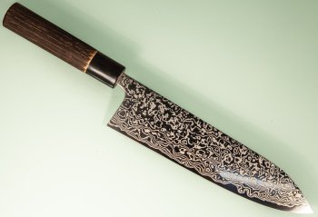 Masashi Kobo Damascus polished Wa-Gyuto 215mm