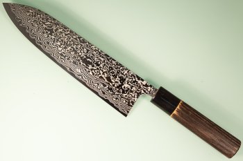 Masashi Kobo Damascus polished Wa-Gyuto 215mm